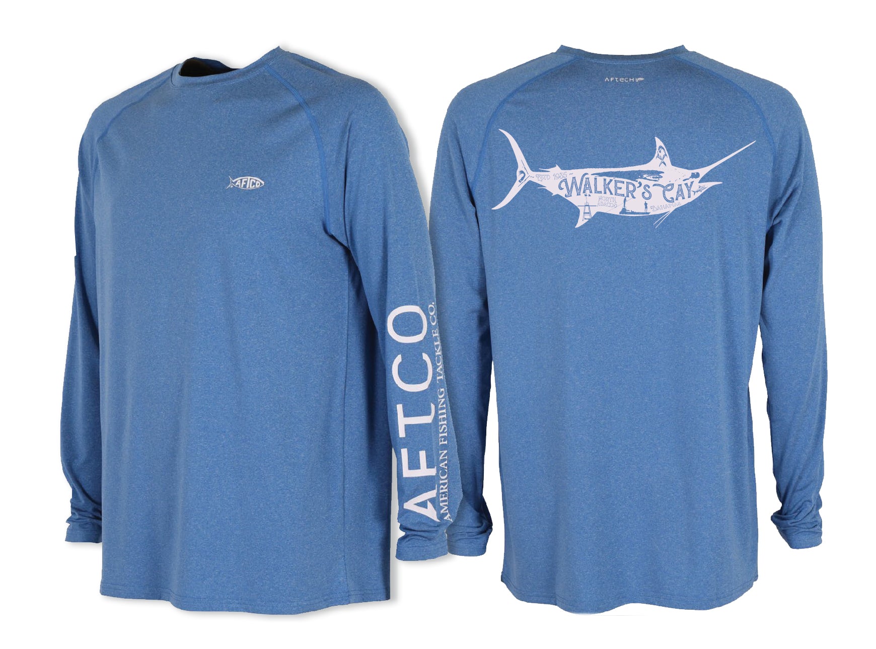 Iconic Marlin - Men's AFTCO Samurai LS Sun Protection Shirt – Shop Walker's  Online